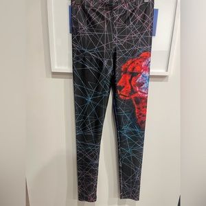 We Are Handsome Leggings - Futuristic Cat Print
